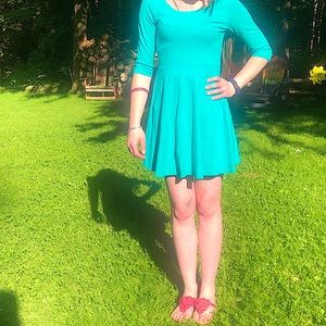 Express Womans S / P Small Dress Blue Small Petite